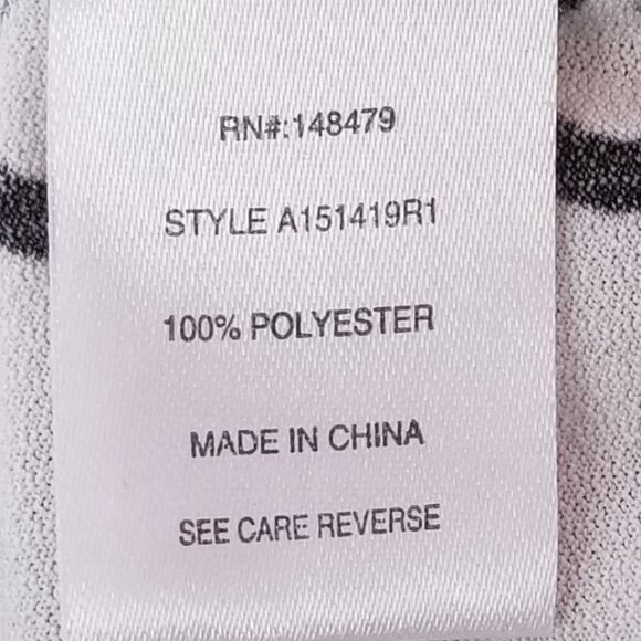 Aster by Firmiata Black and White Abstract Tunic - 2X - Picture 7 of 9